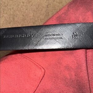Burberry Blue Leather Belt